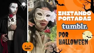 IMITANDO PORTADAS con BOOKTUBERS y BOOKSTAGRAMERS por HALLOWEEN💀🎃Imitando FOTOS TUMBLR| Luc&iacute;a F&iacute;dhel