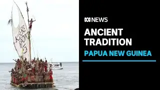 Ancient lakatoi sailing boat tradition recreated in Papua New Guinea | ABC News