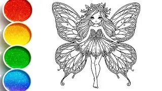 Cute Fairy Princess Drawing, Painting & Coloring For Kids and Toddlers_ Kids Art