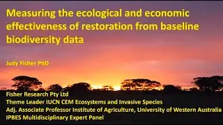 Measuring the ecological effectiveness of restoration from baseline biodiversity data&nbsp;(March 2021)