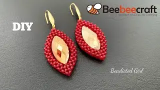 Cubic Right angle Necklace || Beebeecraft Tutorial || How to do right angle weave stitch