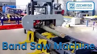 Horizontal Band Saw Wood Working Used For Big Diameter Round Log Trees