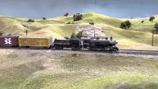 Brass Southern Pacific c-10 2-8-0  with loksound5 nano and keep alive pulling local freight