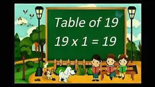 Table of 19 | 19 Ka Pahada | Multiplication Table of 19