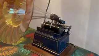 #35 Pathé Gaulois avec Pavillon Cristal 1900