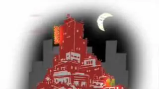 Grid City Building Night Animation
