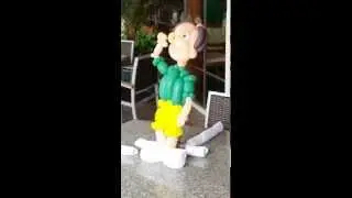 Twisting Balloon Man Dancing on Table
