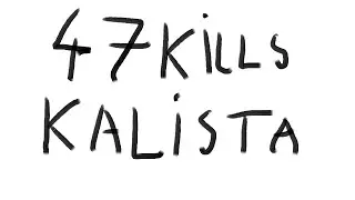 47 KILLS?! High MMR aram Kalista is a 