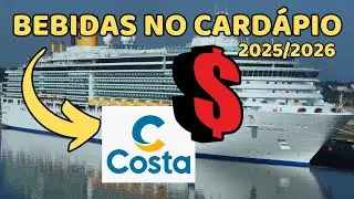 Prices for individual drinks on Costa Cruises, 2025/2026 season.