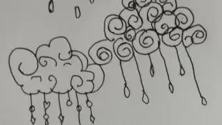 ☁️🌨️How to draw cloud doodle🌨️☁️