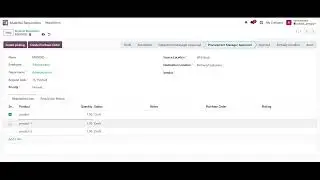 Advance Material Requisition