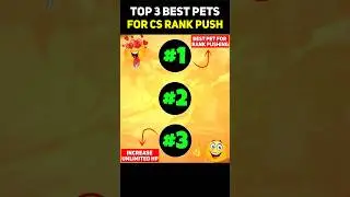 BEST PET FOR CS RANK PUSHING 🐱!! FREE FIRE PETS 😍!!#shorts #freefireshorts