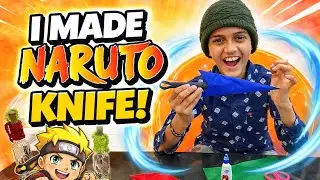 I Made a Naruto Kunai Knife Using Paper 😱🔥 | Easy DIY for Kids