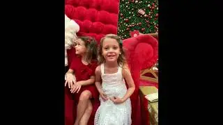 Joe Francis Takes his daughters to see Santa Claus