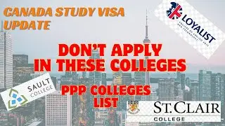 PPP COLLEGE LIST....Don't apply in these colleges........ALL DOUBTS CLEAR