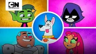 TITÃS MOSTRAM HABILIDADES PARA CUIDAR DO CACHORRO KRYPTO | OS JOVENS TITÃS EM AÇÃO | CARTOON NETWORK