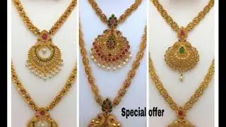1 gram gold haram and necklace with price//1 gram gold jewellery wholesale price//haram and necklace