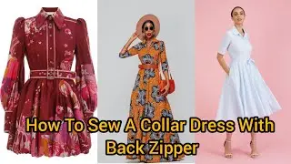 How To Make A shirt Dress With Back Zipper
