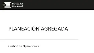 Planeación Agregada