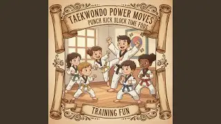 Taekwondo Power Moves Punch Kick Block Time for Kids Training Fun