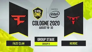 CS:GO - Faze Clan vs. Heroic [Nuke] Map 1 - ESL One Cologne 2020 - Group B - EU