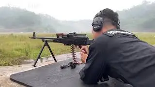 PKM General-purpose Machine Gun live-fire drill, Chinese SWAT