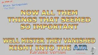 Bruce Springsteen - The River - Instrumental and Karaoke