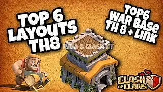 Top 6 Layouts para cv8 guerra 2020 / War Base Th8 + link In the description | CLASH OF CLANS