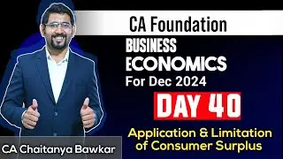 Lec 40 Application & Limitation of Consumer Surplus