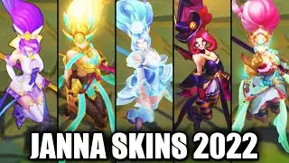 ALL JANNA SKINS 2022 | League of Legends