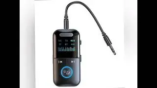 2551=Rs 6$ Bluetooth 5.4 Aux Adapter  Audio Receiver Transmitter 3.5mm Jack LED Display link in 