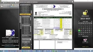 configuration des modèles de bulletin