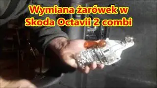 Wymiana żarówek tylnych w Octavia 2 i 2FL combi