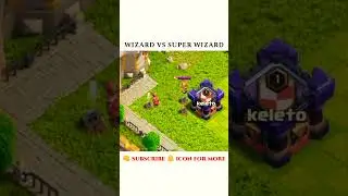 super wizard vs wizard || housing space troops || #shorts#youtubeshorts #clashofclans #gaming