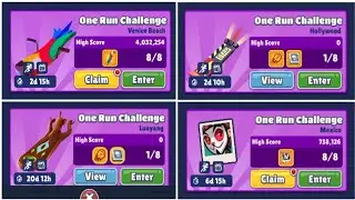 Subway Surfers : 4 Different One Run Challenges in 4 Different World Tours of Subway Surfers 2025/24
