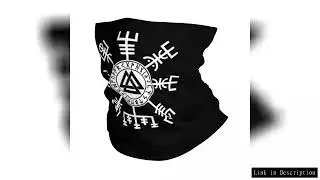 Viking Compass Vegvisir Valknut Symbol Runes Bandana Neck Gaiter Printed Face Scarf Warm Headband Ou
