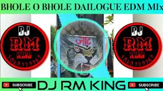 BHOLE O BHOLE| DAILOGUE EDM TRANCE MIX | ⚠️‼️DJ👊RM😡KING👑‼️⚠️