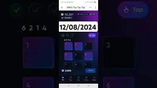 ONUS TAP TAP DAILY CODE 12 AUGUST 2024 #games #cryptocurrency #onus #dailycode #gaming #code