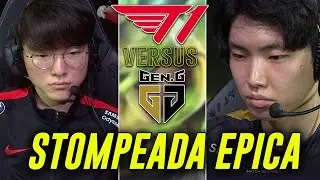 LA STOMPEADA FUE SIMPLEMENTE EPICA || T1 VS GEN.G || &iquest;CASI DOS PENTAKILLS EN UNA PARTIDA? LOCURA!