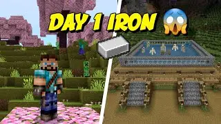 😱 Iron Farm on DAY 1 in Minecraft PE! | Survival Series #1 (Hindi)