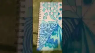 blue sketchbook idea #shorts #drawing #art #blue #fypシ #easy