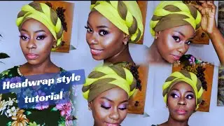 Step by step of creating an elegant  headwrap style #maureenmajor #subscribe #headwrapstyle 