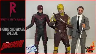 HOT TOYS/SOOSOO: DAREDEVIL COMPARISON: FIGURE SHOWCASE SPECIAL #HOTTOYS #soosootoys #daredevil