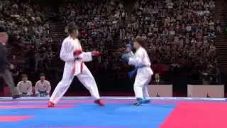 (2/2) Bronze Female Team Kumite Japan vs Mexico. WKF World Karate Championships 2012