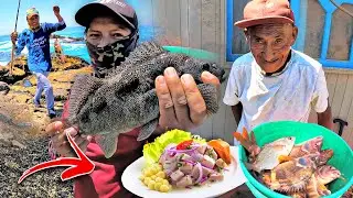 Preparamos EL CEVICHE Mas FRESCO al Estilo PESCADOR - Vean como PESCAMOS en ACANTILADOS - TIO ADRIAN