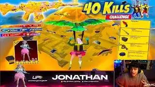 40 Kills🔥IN 20 MINUTES NEW HARDEST JONATHAN GAMEPLAY 🥵 BGMI