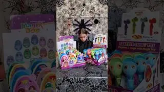 #shorts 🎃 let's make some BOO baskets with Eggs Time Magik Eggs and Magik TOY Candy Dispensers