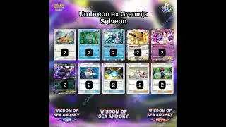 🌑🦊 Building the Ultimate Umbreon EX, Greninja & Sylveon EX Deck! 💧✨ #pokemon #deck #deckbuilding