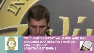IWC2013 Great Value Red wine - Errazuriz Max Reserva Syrah 2011