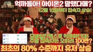 억까들아! 아이온2 망했다메! 접속자 폭등이라는데 팩트로 이야기 하자!